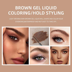 Waterproof Eyebrow Gel Stick Long Lasting Brow Filler Mascara Brown Tint