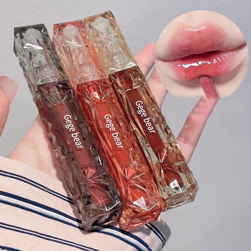 Diamond Lip Gloss Lip Stain Film Forming Long lasting Lip Tint 6 Colors