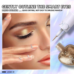 Waterproof Shimmer Liquid Eyeliner Pen with Heart Shaped Brush
