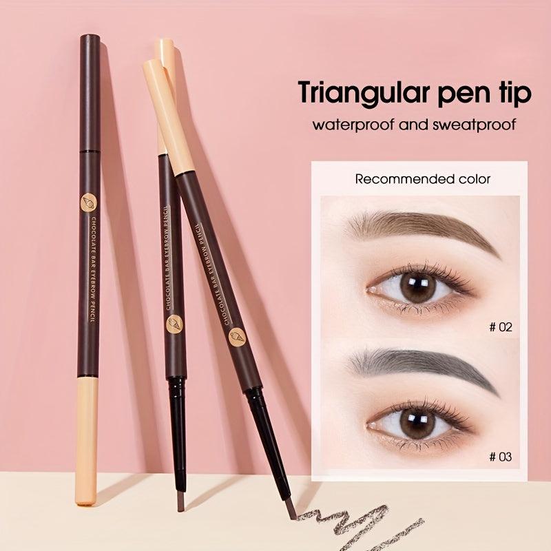 Waterproof Chocolate Eyebrow Pen with Double Head