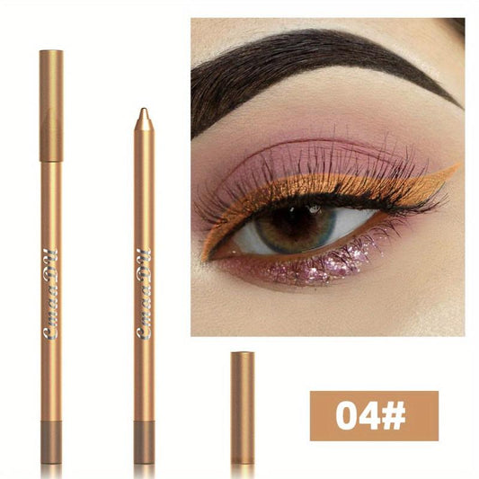 12-Color Long-Lasting Glitter Eyeliner Pen Waterproof Smudge Proof