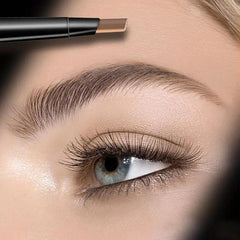 4 Colors Eyebrow Pencil Ultra Fine Mechanical Double Ended Angled Tip & Spoolie