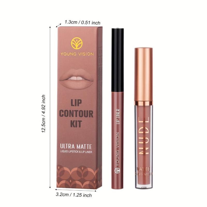 Long Lasting Matte Pearlescent Waterproof Lip Liner Non Stick Non Smudge