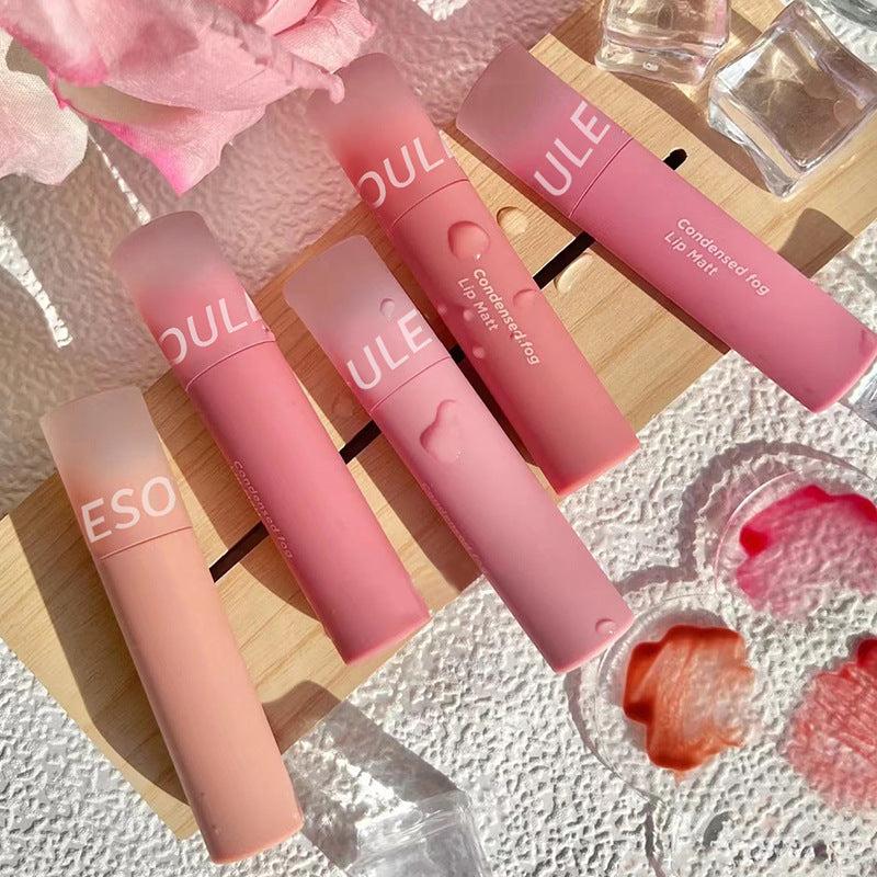 Waterproof Matte Lip Gloss Velvet Lip Mud Nude Chocolate Red Lip Tint