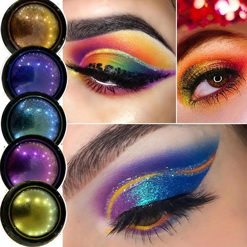 Chameleon Eyeshadow Palette Metallic Glitter Creamy Pigment