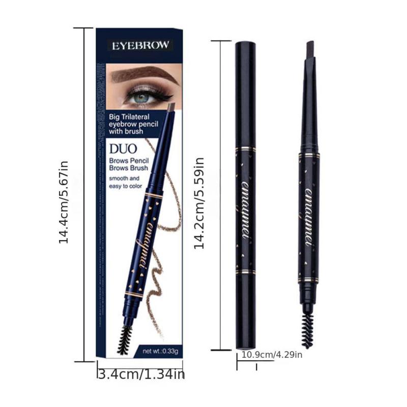 Waterproof Double headed Eyebrow Tattoo Pen Long Lasting Makeup Pencil