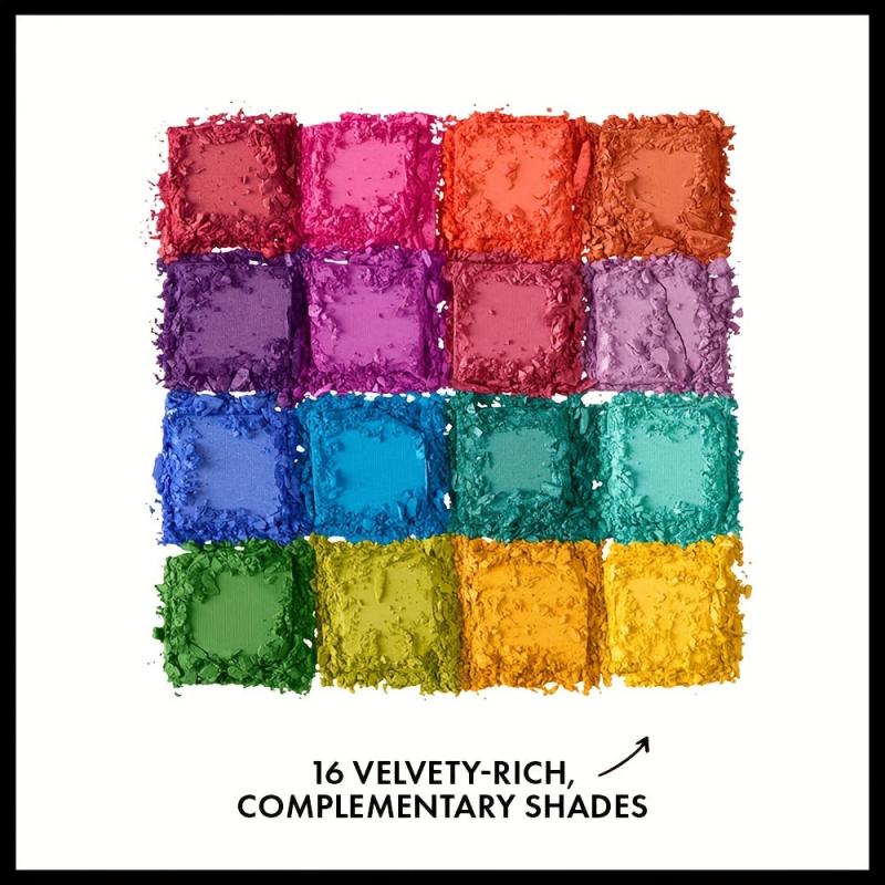 16 Colors Matte Eyeshadow Palette High Pigmented Warm Green Pink