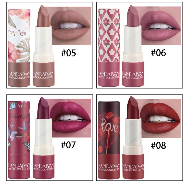 8 Colors Velvet Waterproof Matte Lipstick Long Lasting Sexy Red Lip Stick