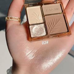 Highlighter Bronzer Palette Face Shading Contouring Powder Makeup