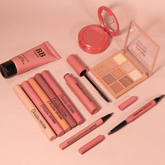Professional 11Pcs All In One Makeup Kit Eyeshadow Blush Lipstick Mascara Set