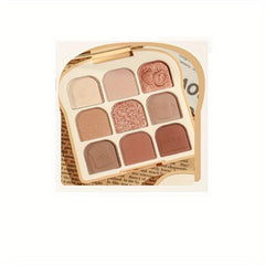 9 Shades Diamond Eyeshadow Palette Neutral Matte Shimmer Finish