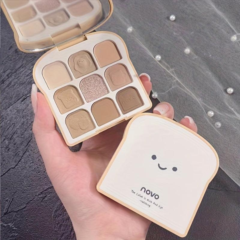 9 Shades Diamond Eyeshadow Palette Neutral Matte Shimmer Finish