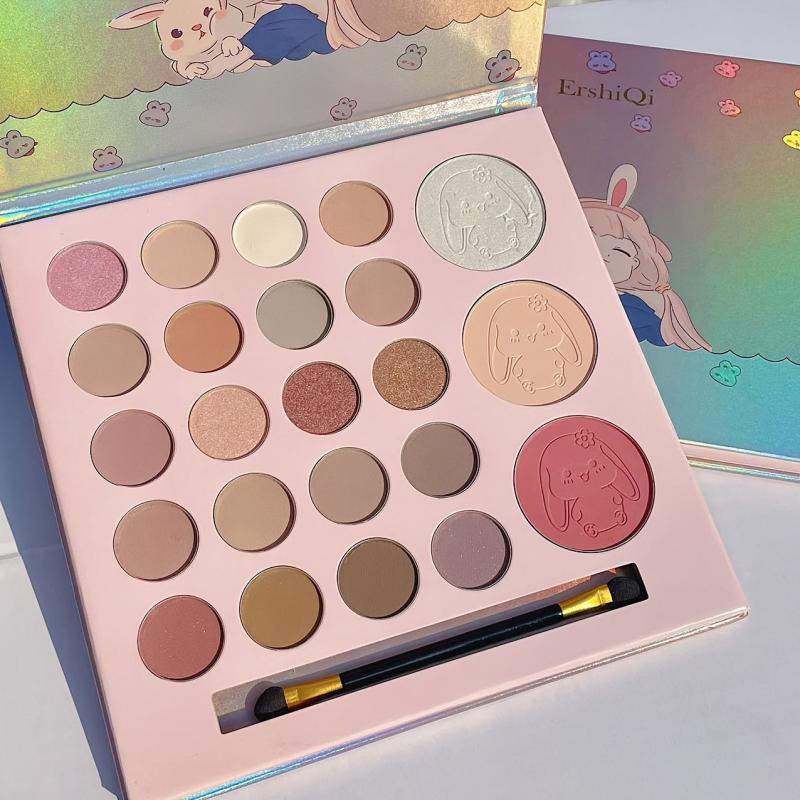 Cartoon Bunny Eyeshadow Palette for Blush & Highlighting