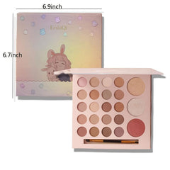 Cartoon Bunny Eyeshadow Palette for Blush & Highlighting