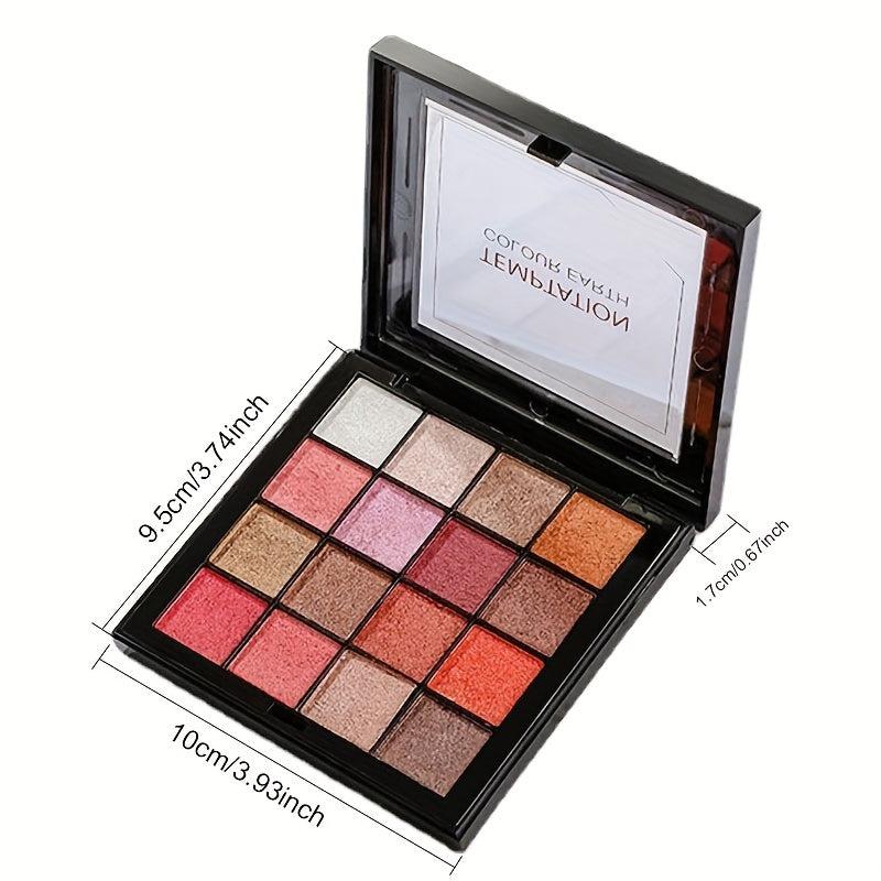 16 Shade Shimmer Eyeshadow Palette Waterproof Makeup Gift Set