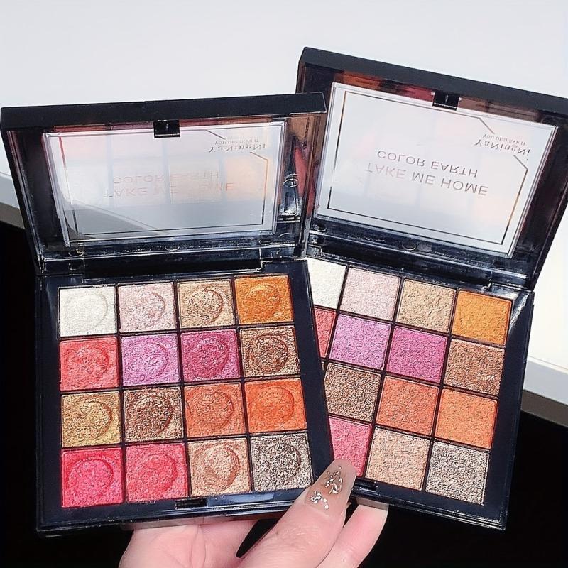 16 Shade Shimmer Eyeshadow Palette Waterproof Makeup Gift Set