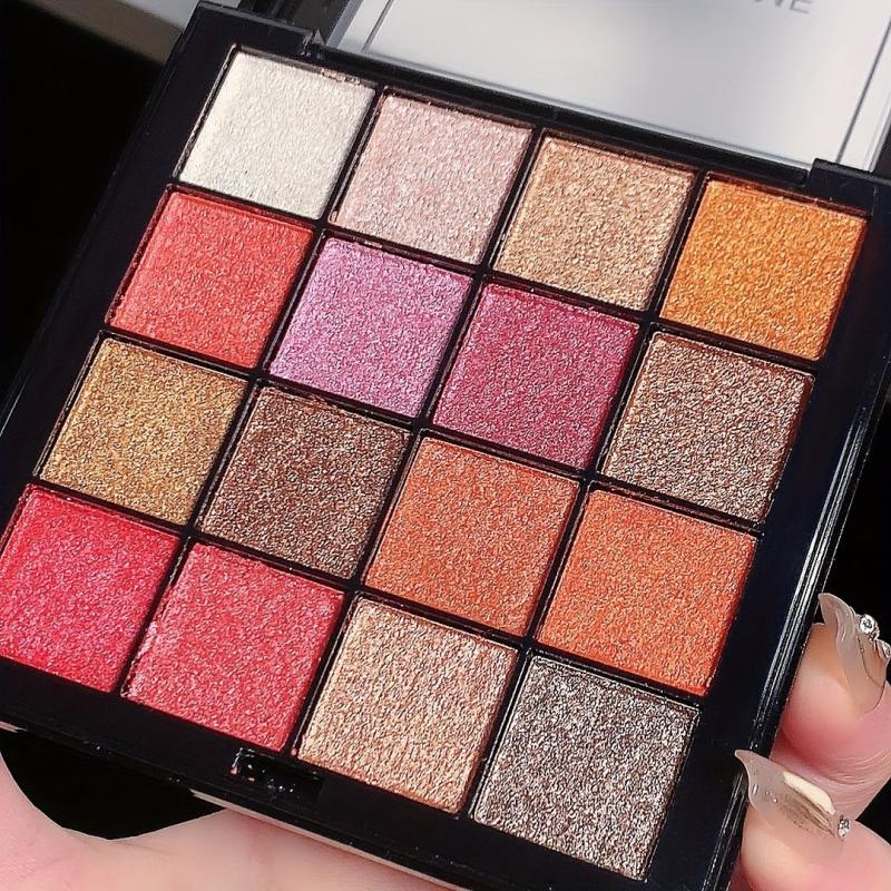 16 Shade Shimmer Eyeshadow Palette Waterproof Makeup Gift Set
