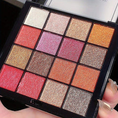 16 Shade Shimmer Eyeshadow Palette Waterproof Makeup Gift Set