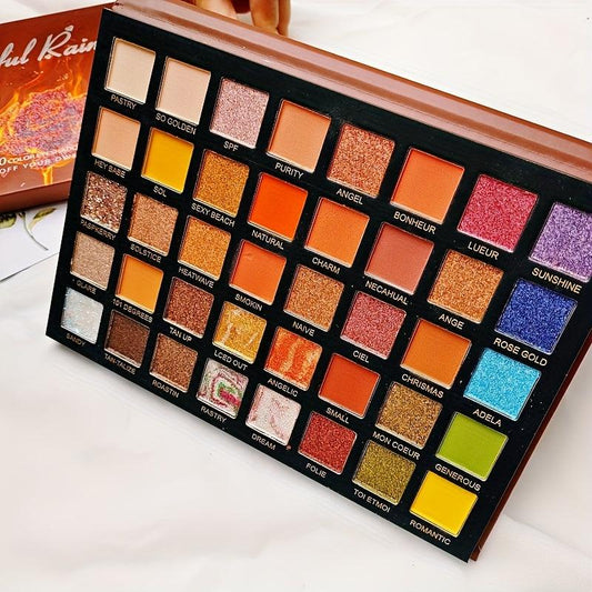 Rose Flame 40 Colors Eyeshadow Palette Matte Pearly Finish