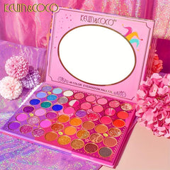 48 Eyeshadow Palette with Pearly Matte High Pigment Colors for Girls