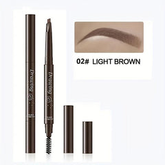 Waterproof Eyebrow Pencil & Brush Set - Create Perfect Brows
