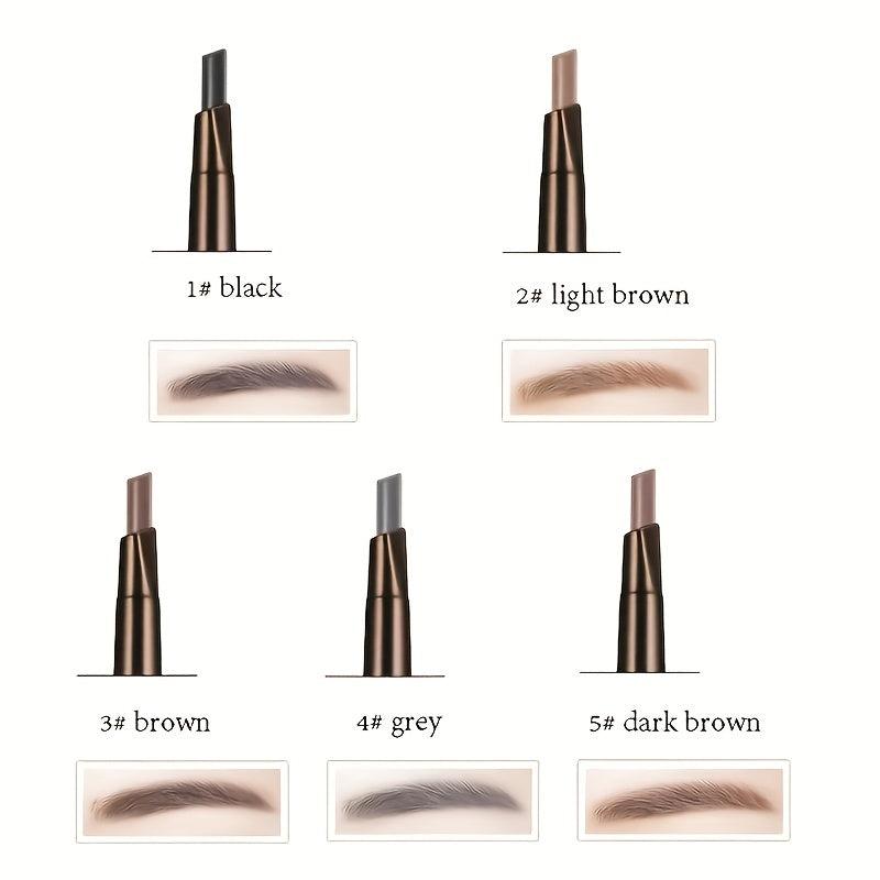 Waterproof Eyebrow Pencil & Brush Set - Create Perfect Brows