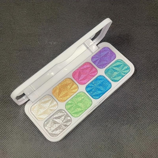 8-Color Chameleon Glitter Eyeshadow Palette for Macaron Makeup