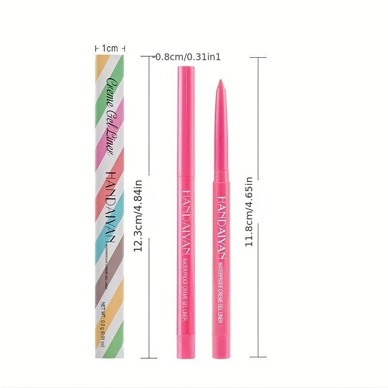 Long Lasting Eyeshadow Pencil with Glitter Waterproof Eyeliner Stick