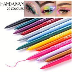 Long Lasting Eyeshadow Pencil with Glitter Waterproof Eyeliner Stick