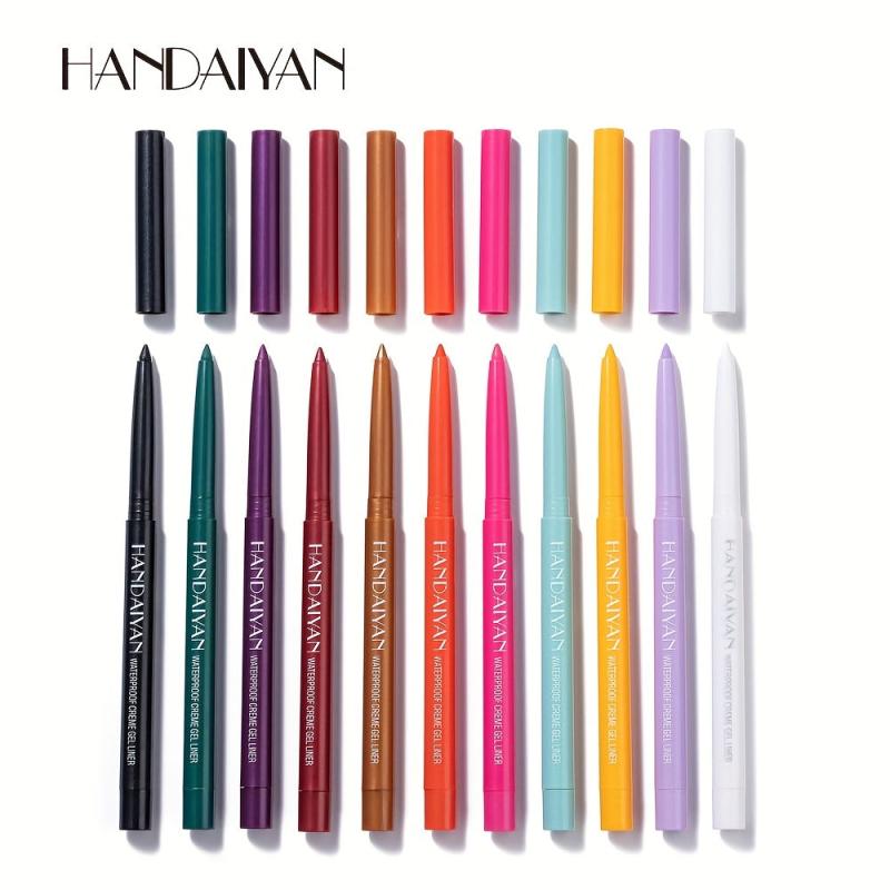 Long Lasting Eyeshadow Pencil with Glitter Waterproof Eyeliner Stick