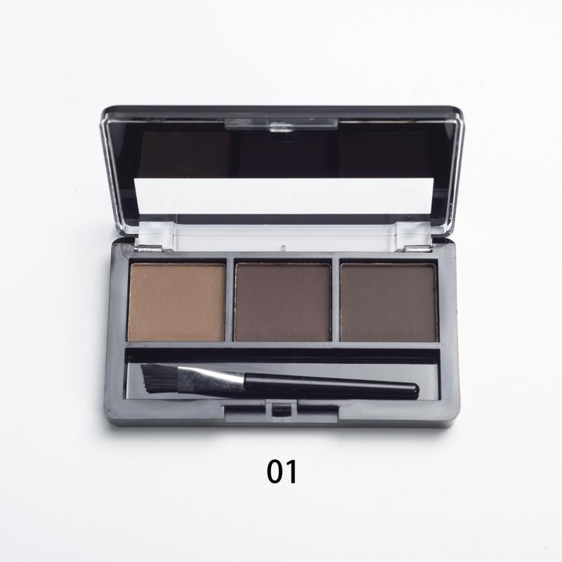 3-Color Eyebrow Powder Palette Matte Finish