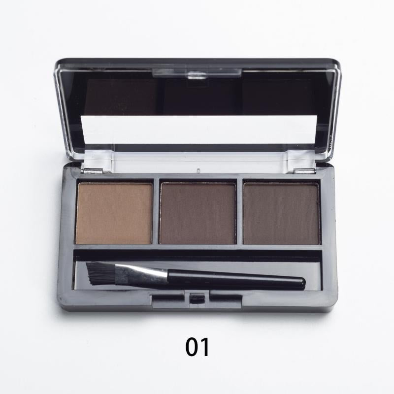 3-Color Eyebrow Powder Palette Matte Finish