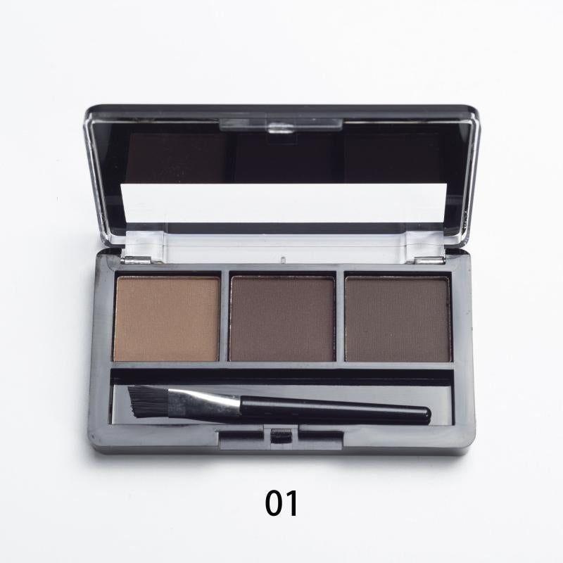 3-Color Eyebrow Powder Palette Matte Finish
