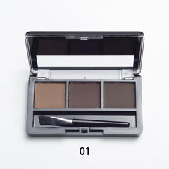 3-Color Eyebrow Powder Palette Matte Finish