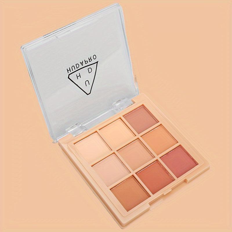 Sparkle 9 Colors Glitter Eyeshadow Palette Waterproof Orange Brown