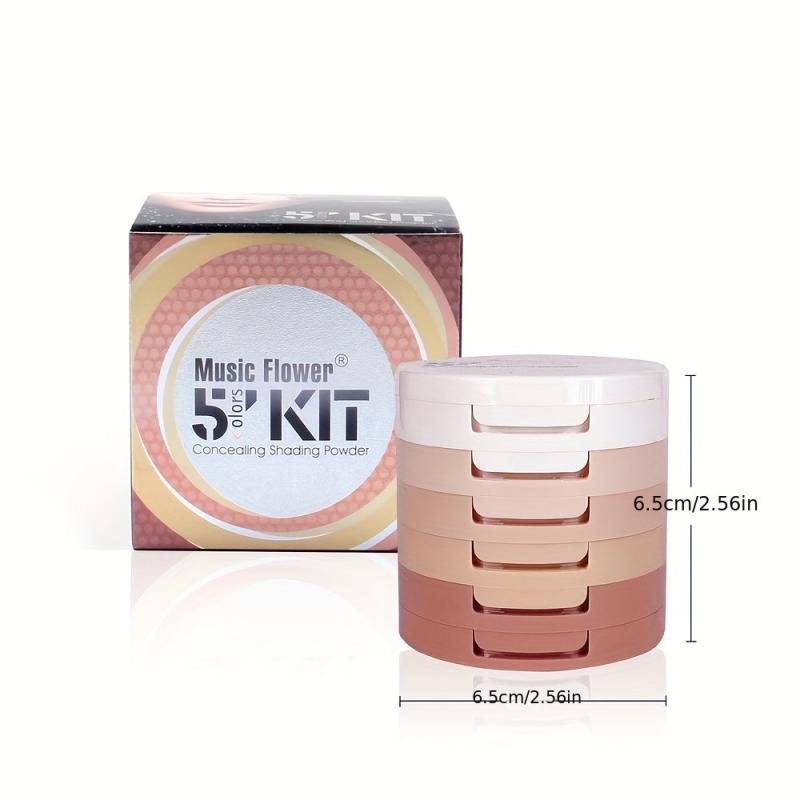 5-in-1 Makeup Powder: Concealer Contour Bronzer Control Setting Powder