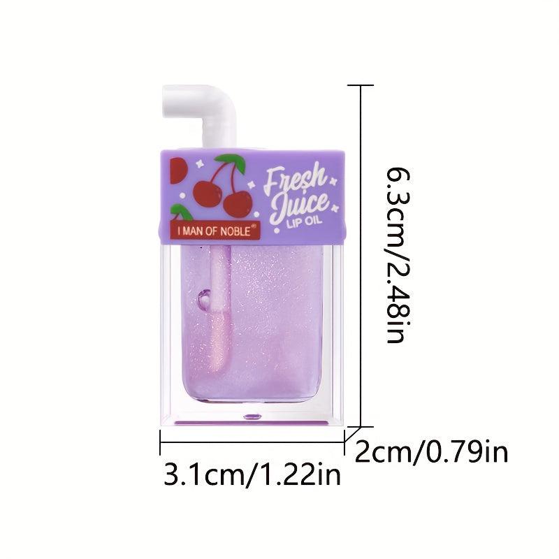 3 Pcs Set Juice Lip Gloss Lip Plumping Moisturizing Sweet Lip Glaze Pearlescent