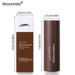 Long Lasting Eyebrow Powder Stick with 2 Brushes Natural