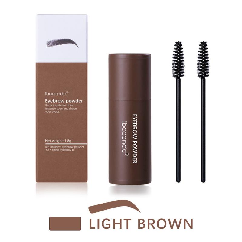 Long Lasting Eyebrow Powder Stick with 2 Brushes Natural