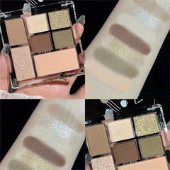 7 Eyeshadow Palette Earth Tone Pearly & Matte Finish