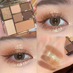 7 Eyeshadow Palette Earth Tone Pearly & Matte Finish
