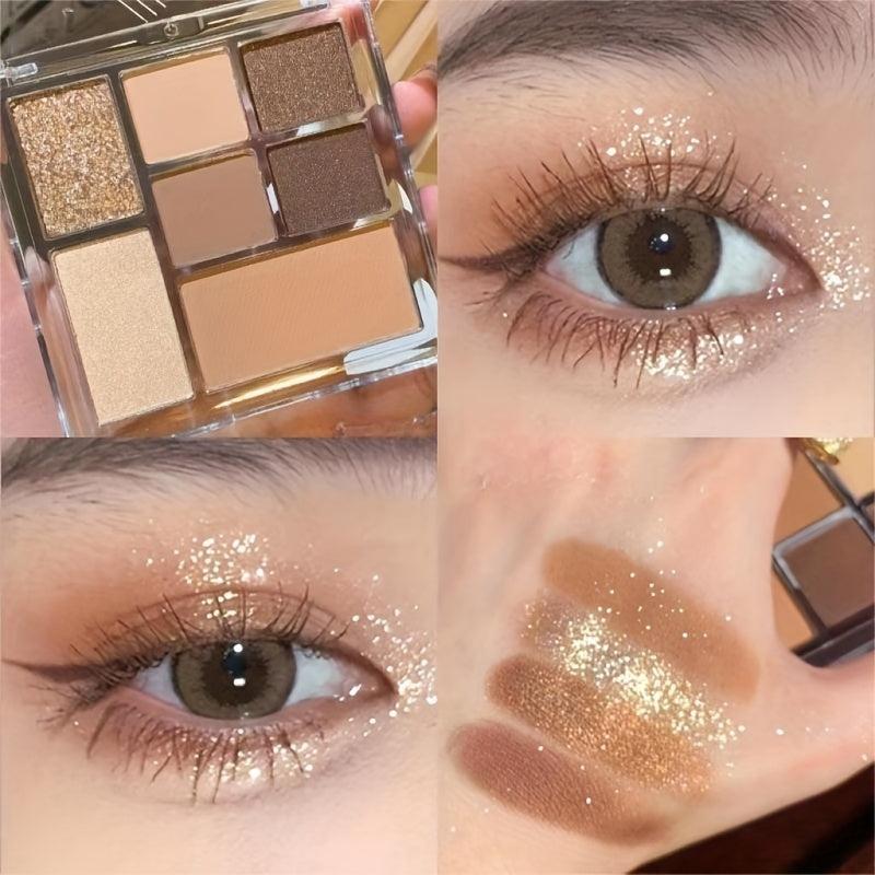 7 Eyeshadow Palette Earth Tone Pearly & Matte Finish