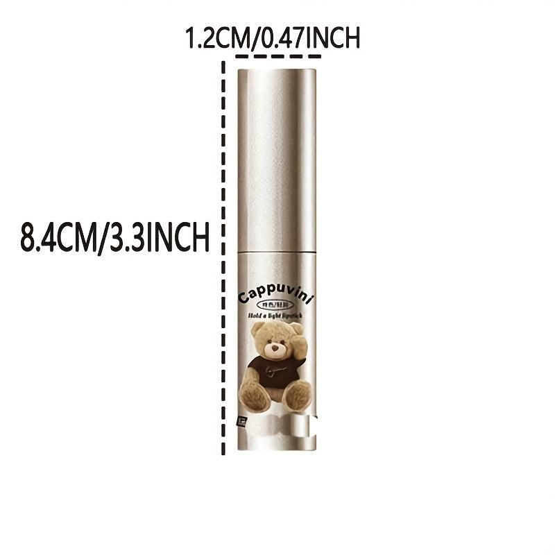 6-Color Moisturizing Lip Gloss with Little Bear Embellishment