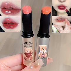 6-Color Moisturizing Lip Gloss with Little Bear Embellishment