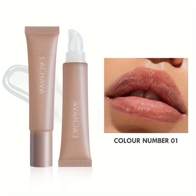 Honey Pearlescent Glitter Lip Glaze Moisturizing Lip Plumper