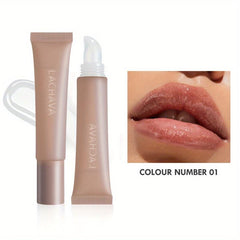 Honey Pearlescent Glitter Lip Glaze Moisturizing Lip Plumper