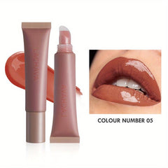 Honey Pearlescent Glitter Lip Glaze Moisturizing Lip Plumper