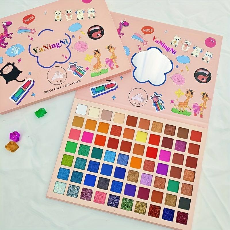 70 Eyeshadow Palette Shimmer Matte Finish