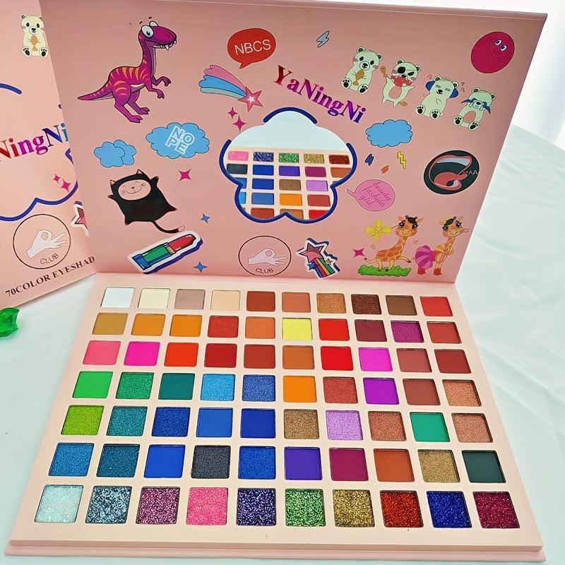 70 Eyeshadow Palette Shimmer Matte Finish