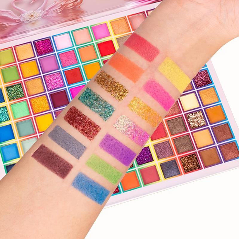 99 Colors Shimmer Eyeshadow Palette Matte Glitter Long Lasting